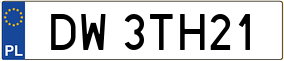 Truck License Plate
